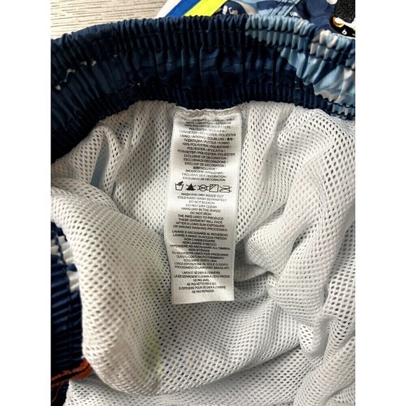 SUNDEK Iceberg Board Swim Trunks Blue w/Embroidered Penguin Men's Size Small New - Picture 6 of 9